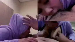 Sepongan Tante Jilbab Ungu Video by SpankBang