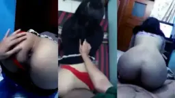 Cowoknya Keasikan Mainin Pantat Ceweknya Video by SangeLink