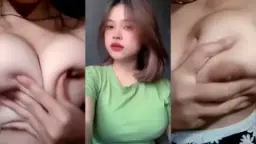Tiktok Cantik Baju Hijau Toge Montok Video by Kompoz