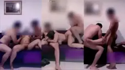 Ukhti Ngentot Bertiga Di Sofa Video by BebasIndo